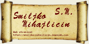 Smiljko Mihajličin vizit kartica